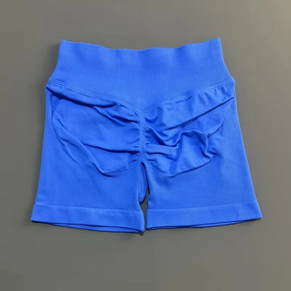 Impact Shorts Low Ribbed Band Gym Scrunch Women Sports Shorts Fitness Biker Short Workout Yoga Running Seamless Leggings.