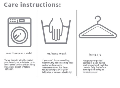 Women's Menstrual Panties Heavy Flow 4-Layer Leak Proof Cotton Period Underwear Absorbent  Boxer Brief.