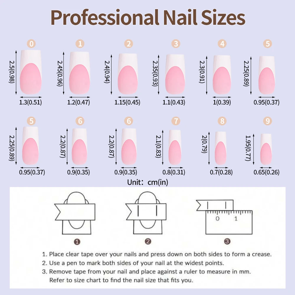 120/150pcs Matte White French Gel Nail Tips Medium Almond Nude Press On Nails 0.75-2.6cm Pink/Nude ABS Soft Gel Nail Flase Tips.