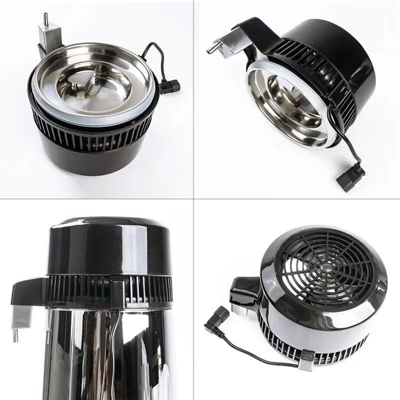 DIVEDEER Water Distiller 4L Purifier Filter Dispenser Drinking Bottle Softener Dual Temp Display Overheat Protection.