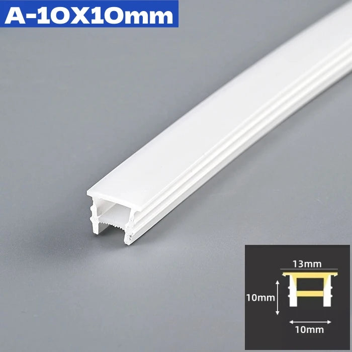 1M-10M Rimless LED Neon Rope Lamp Silicone Tube Diffuser Channel For WS2811 WS2812B Recessed Outdoor Ribbon Flexible Strip Light