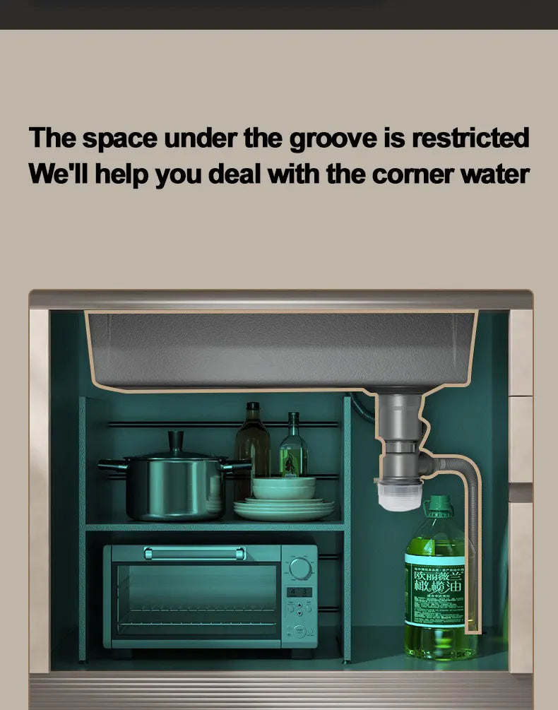 Thickening 304 stainless steel nano-coated Kitchen Sink Large-Capacity Single Sink Wear-Resistant Grey tank