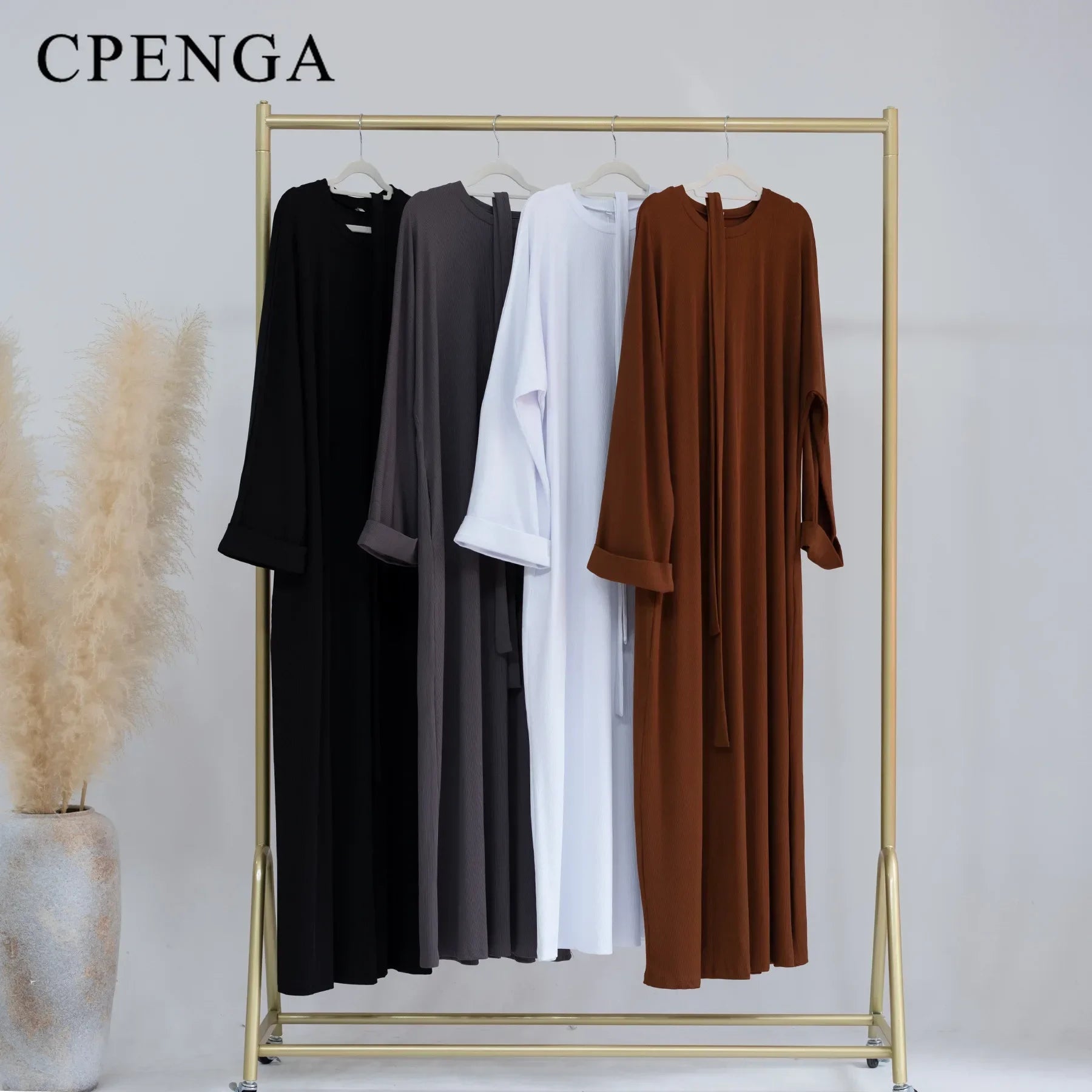 2023 Autumn Winter Knitted Dress Muslim Women Abaya Female Arabic Turkey Modest Dresses New Warm Long Robe Islam Clothing.