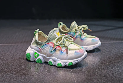 Children's Sports Shoes for Toddlers Boys Girls Little Kids Running Sneakers Air Mesh Breathable Soft Fashion Classic Casual New.