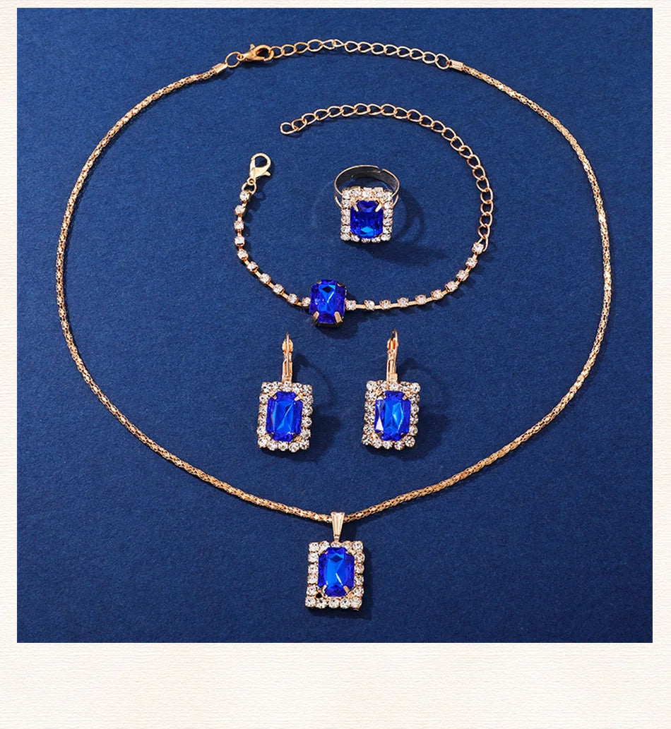 Luxury Fashion Square Women's Watches Brand Ladies Quartz Wristwatch Classic Simple Femme Blue Leather Band Relogio Feminino.