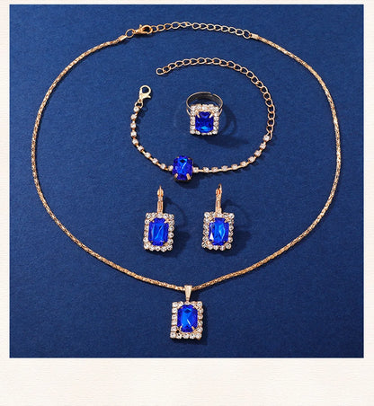 Luxury Fashion Square Women's Watches Brand Ladies Quartz Wristwatch Classic Simple Femme Blue Leather Band Relogio Feminino.