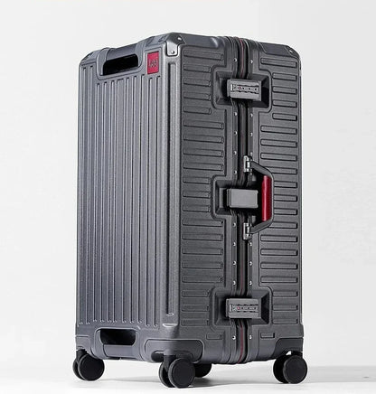 20-Handgepäck, Trolley mit Aluminiumrahmen, PC-Koffer, Reisekoffer mit breitem Griff.