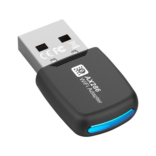 Mini USB WIFI 6 Dongle Mini USB WiFi Card Adapter 2.4GHz 286.8Mbps Wireless Network Receiver For PC/Laptop Windows7/10/11.
