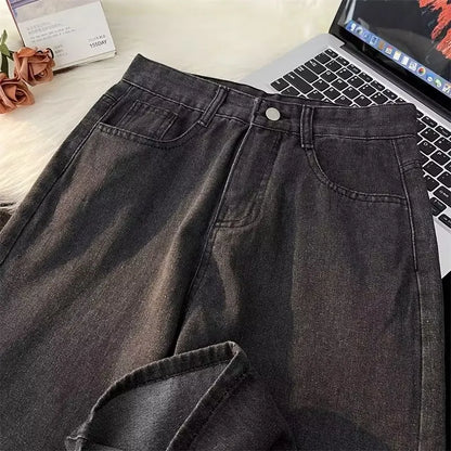 2025 Men Baggy Casual Jeans Male High Street Straight Leg Denim Pants American Classic Retro Summer Casual Long Trousers.