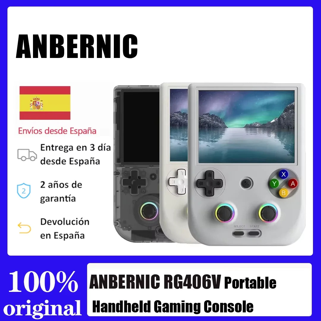 ANBERNIC RG406V Retro Game Console Portable 4-inch IPS Multi-Touch Display Android 13 HDMI Output FOTA Upgrades.