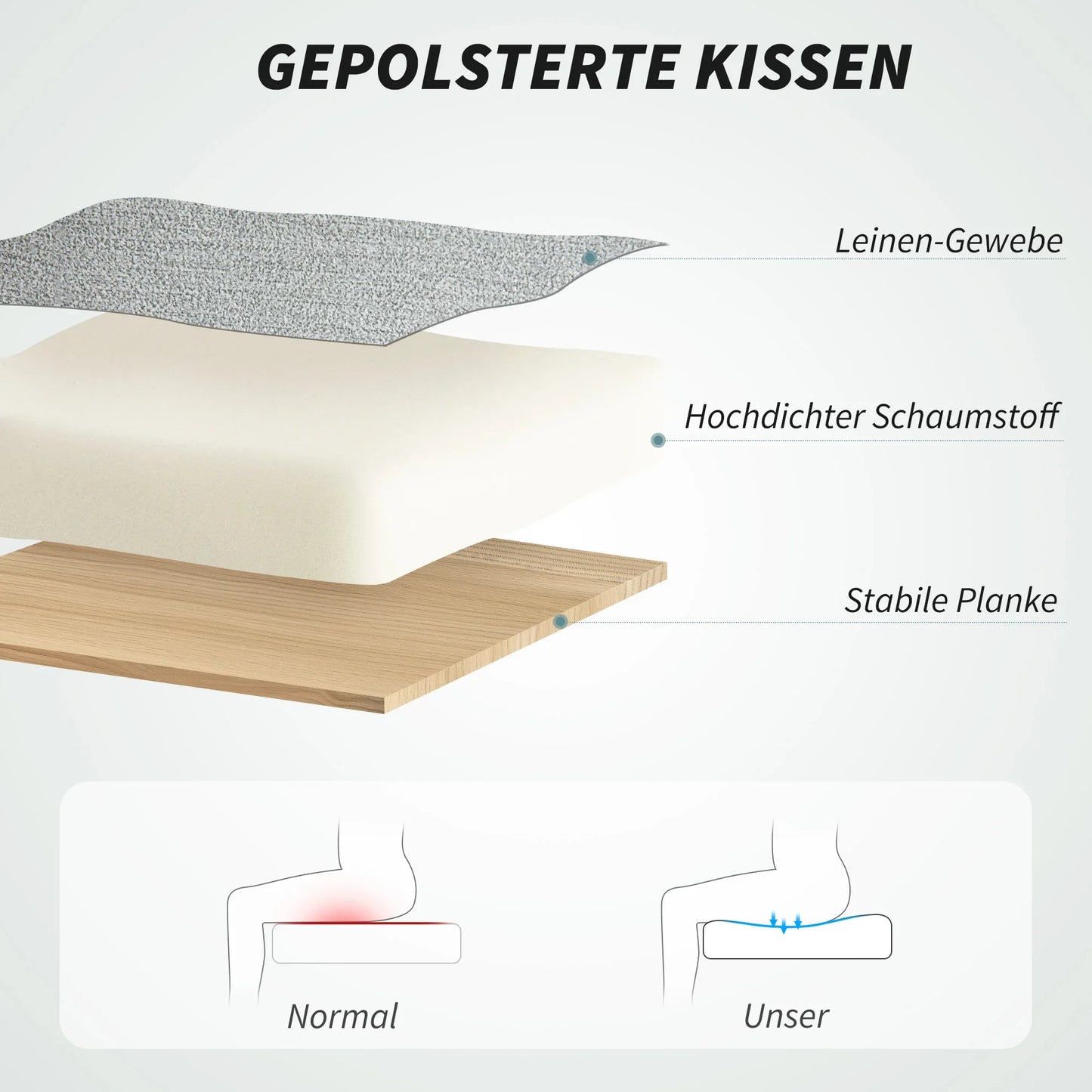 Bürostuhl Ergonomischer Bürostuhl, Drehstuhl mit verstellbaren Armlehnen, mit Schaukelfunktion, Computerstuhl, grau