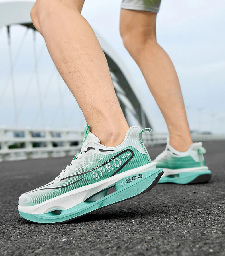Cushioning Running Shoes 9PRO for Men Carbon Board Sneakers Outdoor Training Sports Lightweight Breathable Shoes Women's 2025.