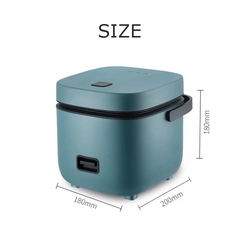 Mini Rice Cooker Automatic Household Kitchen Electric Cooking machine 1-2 People Food Warmer Steamer 1.2L Small Rice Cooker.