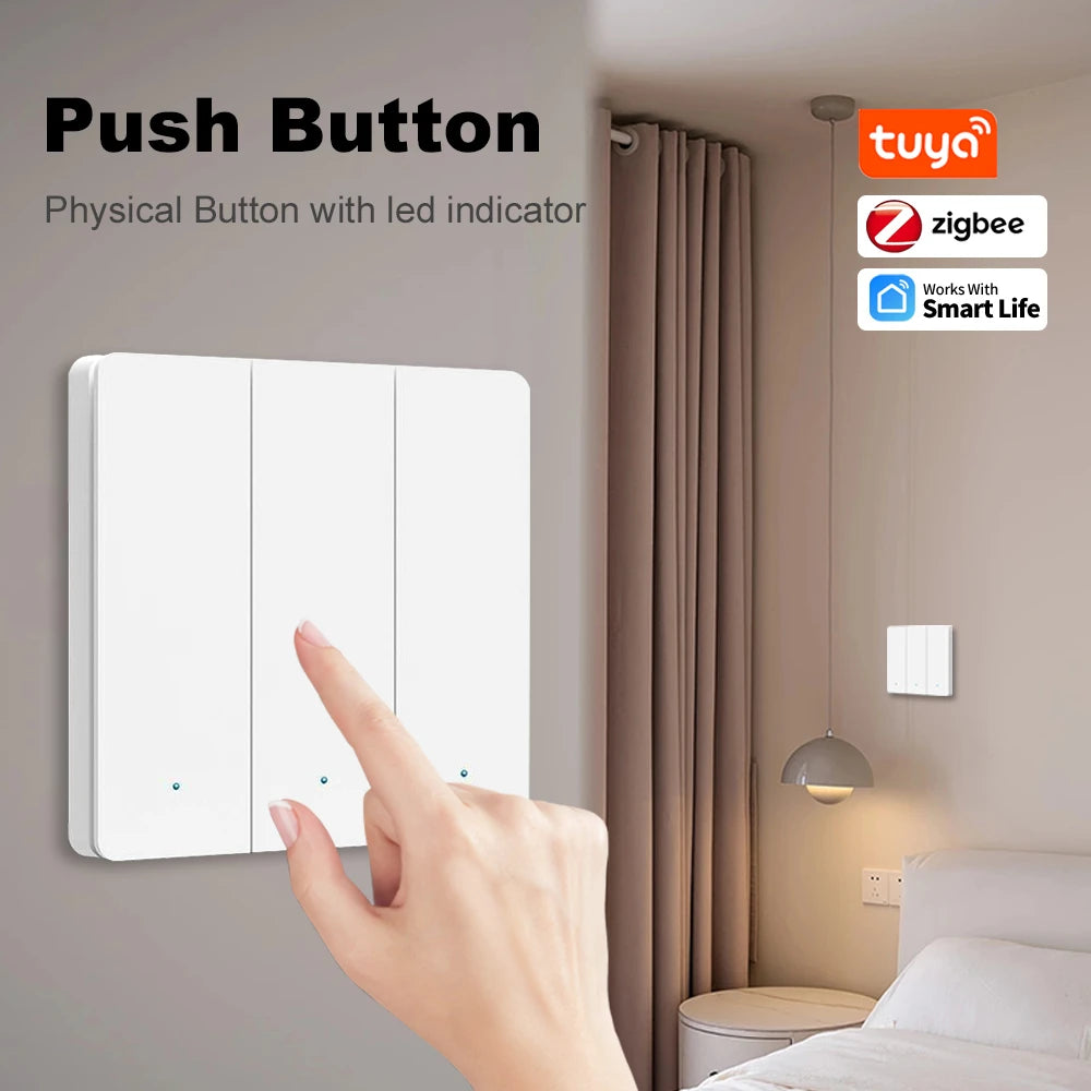 Tuya zigbee 3,0 smart life eu taster lichtsc halter kein neutraler kabel kein kondensator bedarf unterstützung alexa google home yandex alice.