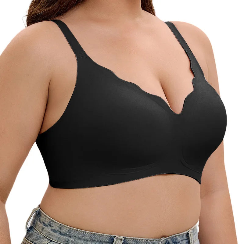 Women's Push Up Soft Bra Removable Padded Non Wired Bra Comfort Seamless Full Coverage Everyday Bra Underwear For Women