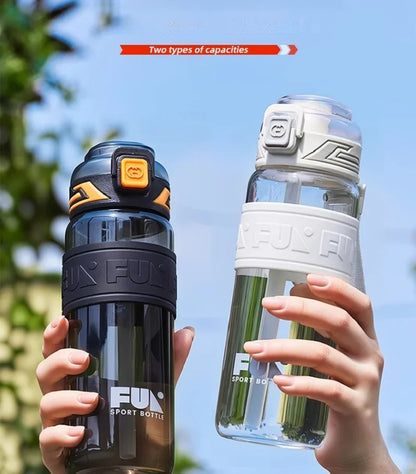 Portable Sports Water Cup For Men Tritan Material One Key Open Cover Fitness Cups High Temperature Seal Leakproof Kettle