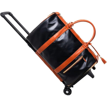 2025, neue wasserdichte Leder-Tasche mit großer Kapazität, abnehmbarer Trolley-Handtasche, Anzug, Kleidung, Reisetasche, Business, umwandelbare Gepäcktasche.