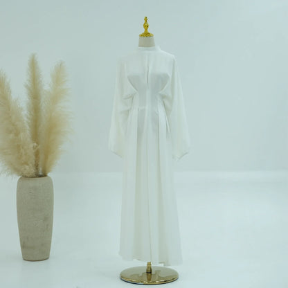 Elegant Muslim Dress Ramadan Pleated Abaya for Women Slim Waist Long Dress Islamic Clothing Muslim Eid Party Dresses Hijab Robe