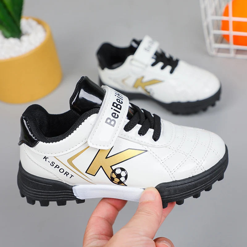 Soccer Cleats for Kids 2024 New Children Football Cleats Fashion Firm Ground Soccer Shoes.