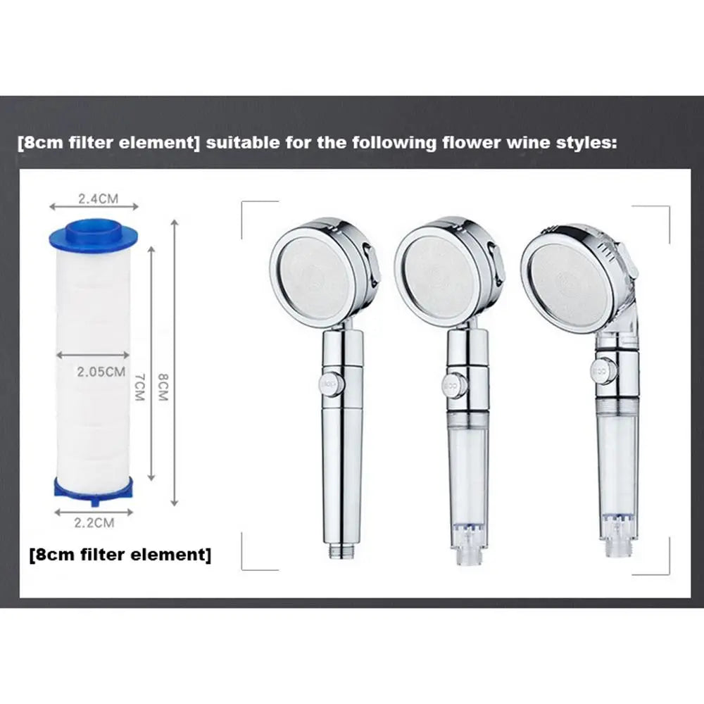 1Pcs Shower Head Replacement PP Cotton Filter Cartridge Water Purification Bathroom Accessory for Most Hand Held Bath Sprayer