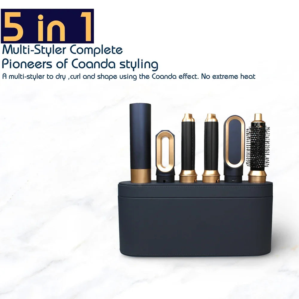 New Hair Dryer Multi Hair Styler 5 in1 Curling Iron Hair Straightener With Hair Brush Hairdryer For Hair Dryer Hair Multi Styler.