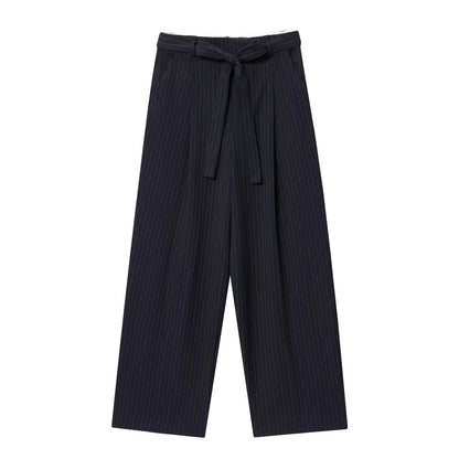 ZERAINS Autumn women's sleeveless V-neck short vest loose fit with waistband pleated high waisted pants set