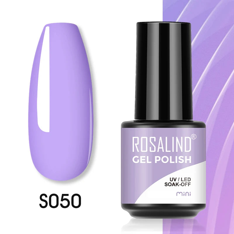 ROSALIND Red Series UV Nail Gel Hybrid Varnish Semi Permanent For Manicure Art Nail Polish Matt Base Top Coat Gel Nail Polish