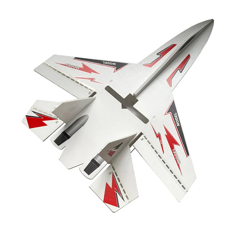 Fixed Wing Model Su27 RC Airplane With Microzone MC6C Transmitter with Receiver and Structure Parts For DIY F22 RC Aircraft