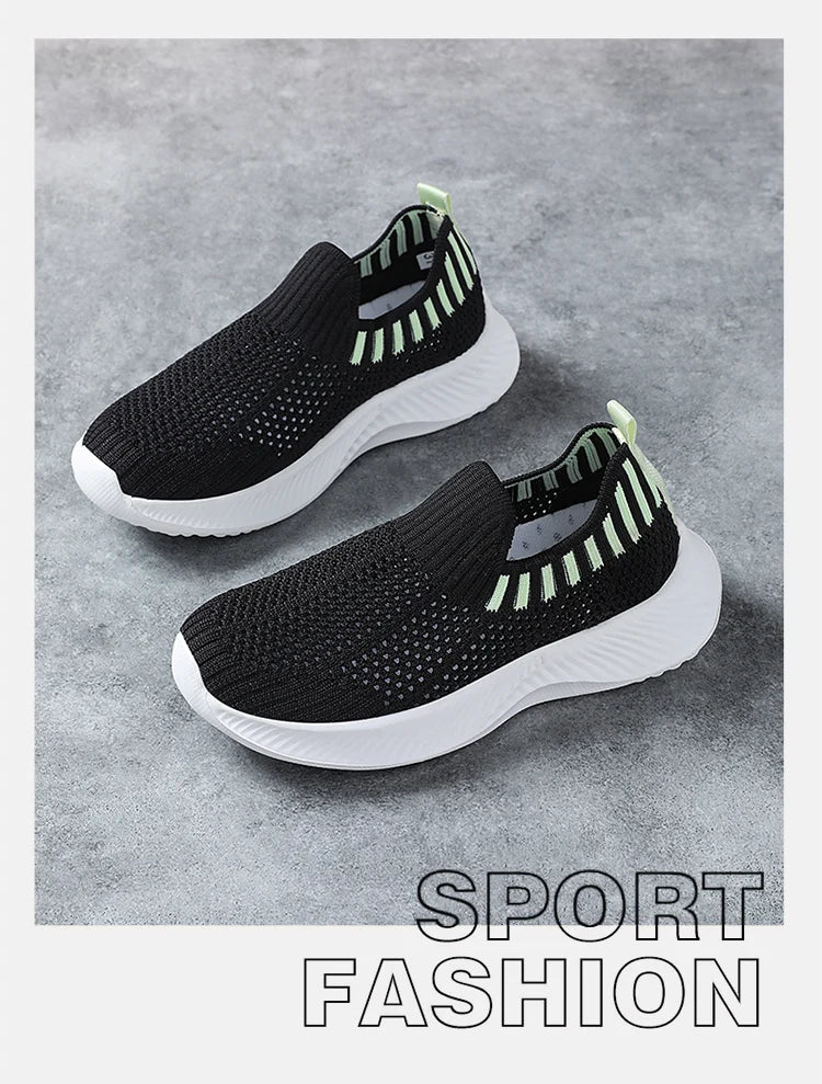 Children's Boys Lightweight Casual Shoes Soft-soled Breathable Kids Girls Sports Walking Sneaker Non-slip Tennis