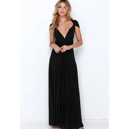 Sexy Frauen Multi way Wrap Cabrio Boho Maxi Club rotes Kleid Verband langes Kleid Party Brautjungfern Unendlichkeit Robe Longue Femme