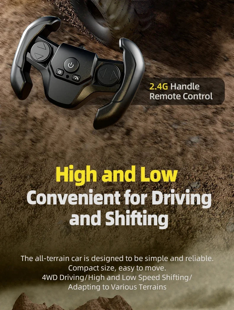 Q210 Amphibious Rc Car Dual Control 4WD Off-road Remote Control Waterproof Vehicle 2.4G Electric Climbing Crawler Toys for Kids