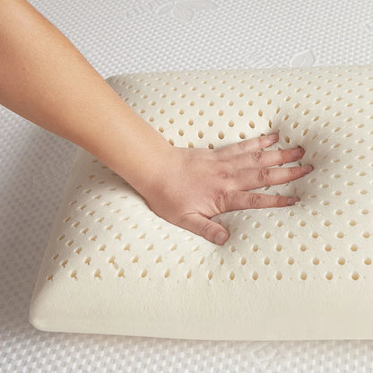 100% Natural Latex Sleeping Bed Pillow Luxury Pillow for Side Back and Stomach Sleepers Orthopedic Pillows Cervical Health Care.