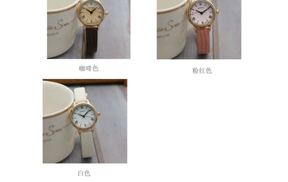 Simple Women Watches Luxury Design Leather Watch Ladies Quartz Wristwatch Womens Small Round Dial Clock Reloj Mujer.