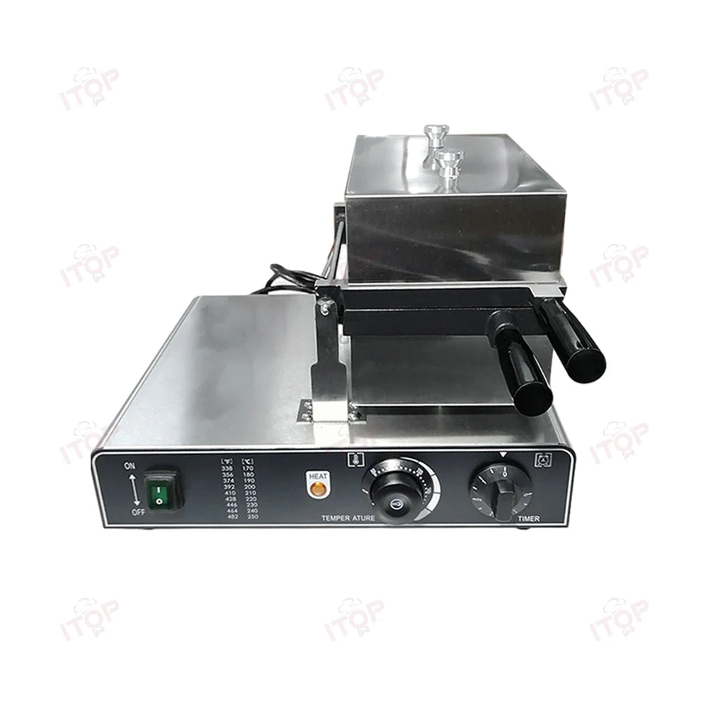 Commercial Taiyaki Bear Shaped Waffle Maker 1800W Open Mouth Bear Shape Waffle Machine Ice Cream Waffle Iron Maker.