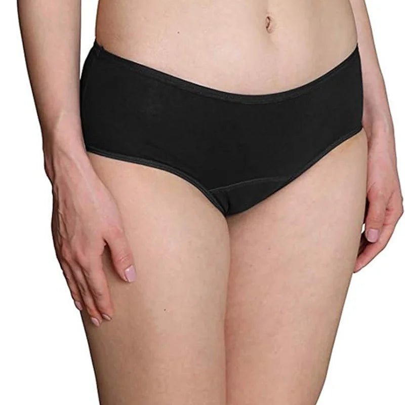 5Pcs Women Protective Cotton Menstrual Period Panties Teens Breathable Leakproof Briefs Women Postpartum Underwear.