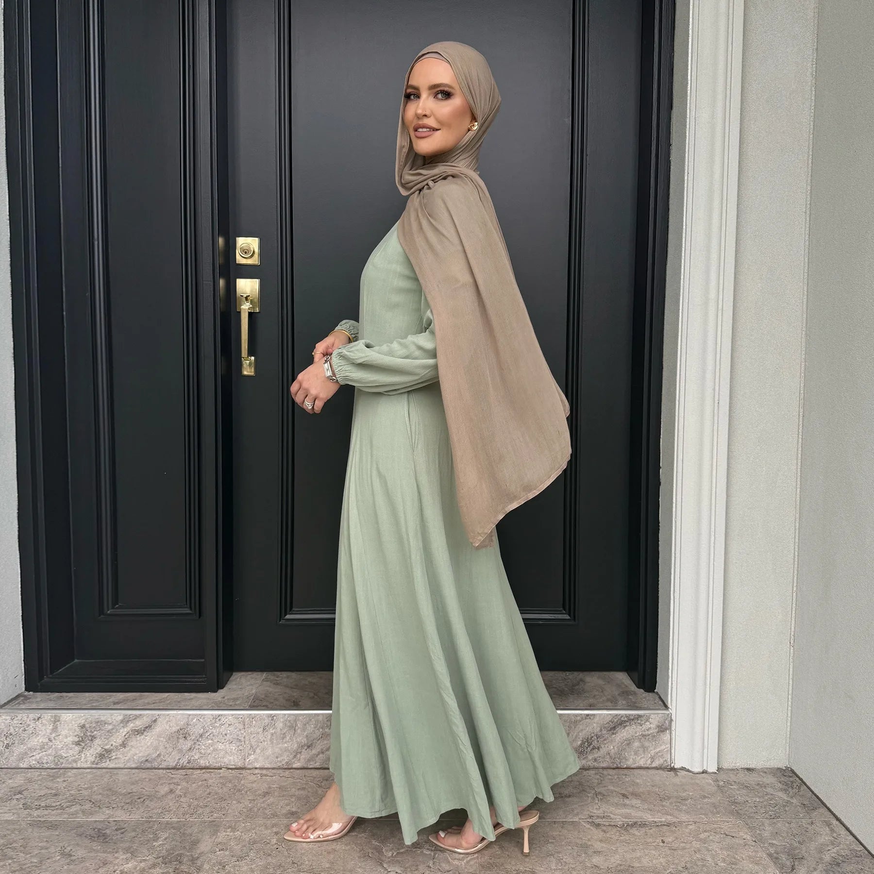 Muslimische Abaya Frauen Kleider Solide Schlank Jalabiya Eid 2025, Ramadan Marokko Islam Vestidos Largos Arabische Lange Robe Dubai Abayas Kaftan.