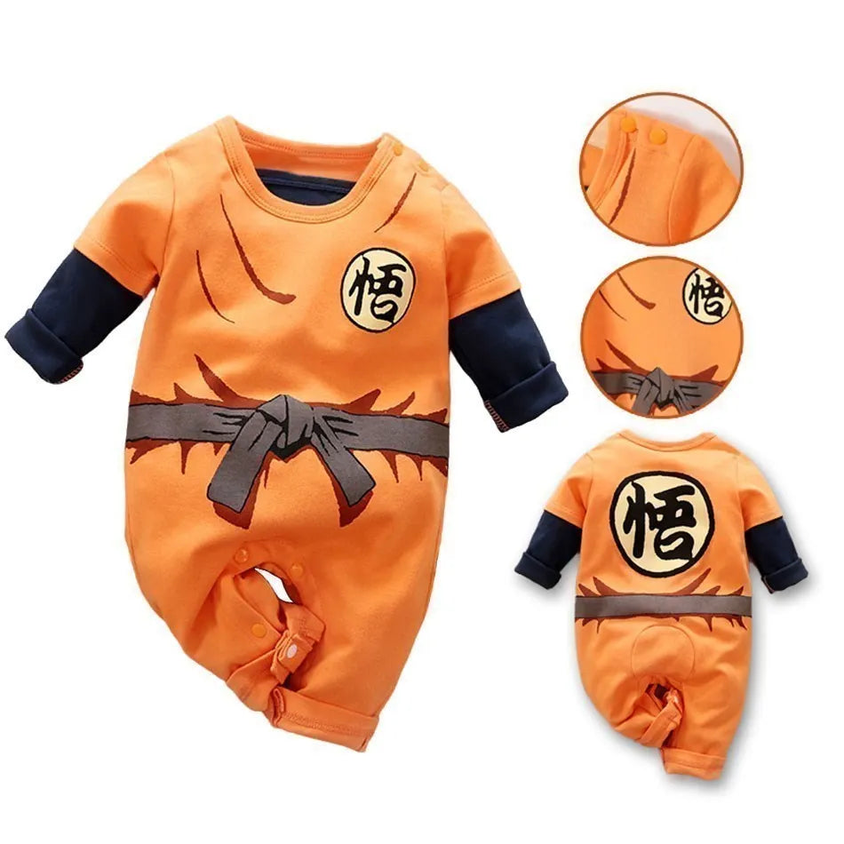 Baby Sommer kurz ärmel ige Baumwolle Anime Overall Jungen Mädchen Rollenspiel Kostüme Baby Kurzarm Body suits Kinder Stram pler.