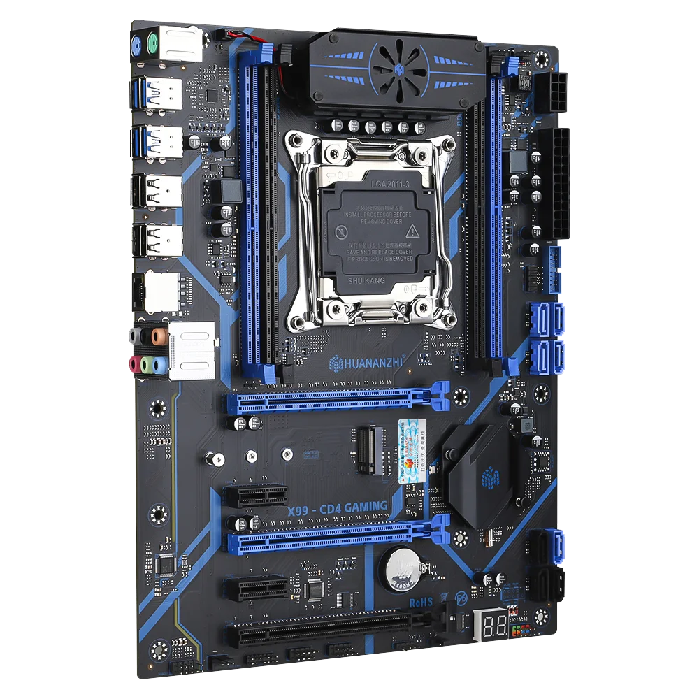 HUANANZHI X99 CD4 Motherboard Support LGA 2011-3 Intel Xeon E5 V3 V4 DDR4 RECC NON-ECC Memory with TPM 2.0 for Desktop Computer.