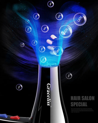 Original EU Plug Hot Cold Wind Professional Hair Dryer Blow dryer Hairdryer For Hair Salon for Household Use.