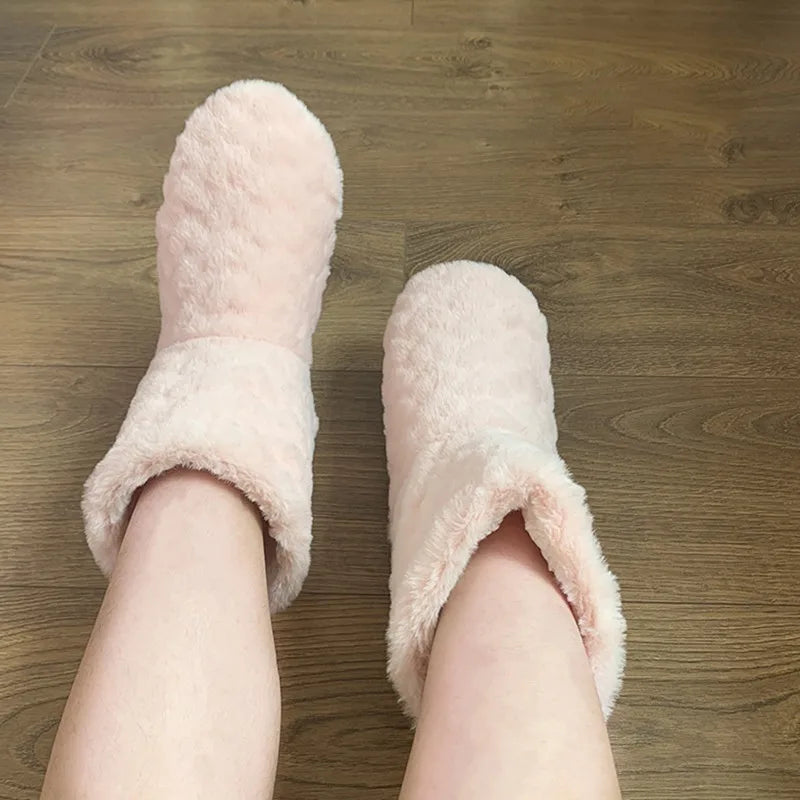 Thick Thermal Socks Men Women Winter Warm Home Soft Thickened Plus Velvet Sleeping Anti Slip Floor Slipper Sock For Christmas.