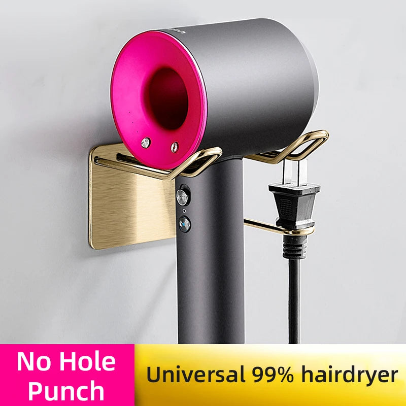 304 Edelstahl Haartrockner Rack hochwertige Bad Haartrockner Halter Wand selbst klebend ohne Stanzen wb8451