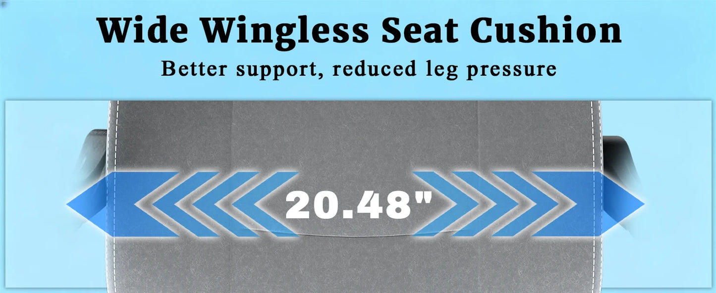 Ergonomischer elektronischer Gaming-Stuhl mit Massagefunktion, verstellbarer Lordosenstütze und Fußpedalen, Computer aus atmungsaktivem Stoff