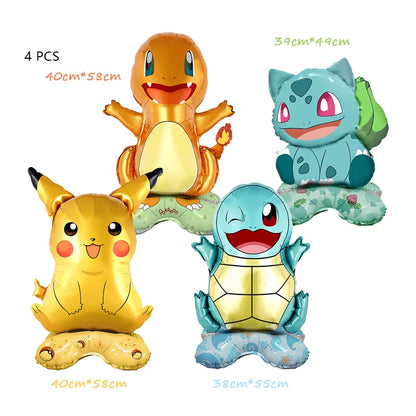 Pokemon Geburtstag Party Dekoration Neue Ligntning Pikachu Ballon Kid Event Liefert Einweg Geschirr Banner Hintergrund Platte.