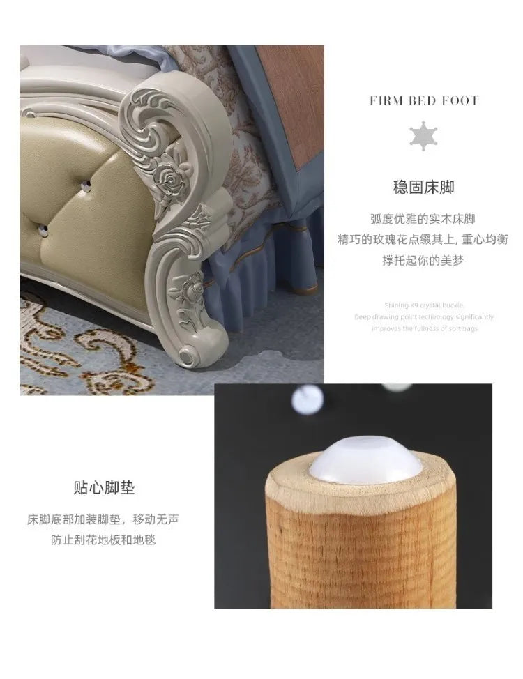 Weißes hohes Doppelbett mit Schubladen, schlichtes rosa nordisches italienisches 180 x 200 cm großes Luxusbett, moderne Mädchenvilla, Cama-Hochzeitsmöbel