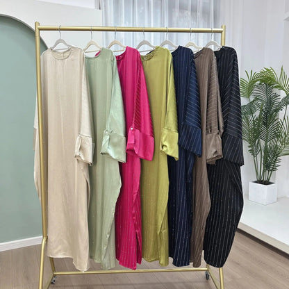 2024 Luxus Dubai Abaya Kleid für Muslimische Frauen Ramadan Eid Saudi-Arabien Party Jalabiya Kleidung Islamische Türkei Modest Lange Robe.