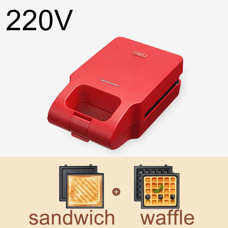 YIDPU Sandwich New 2025 breakfast machine divine tool household bread machine light food machine waffle multifunctional toaster