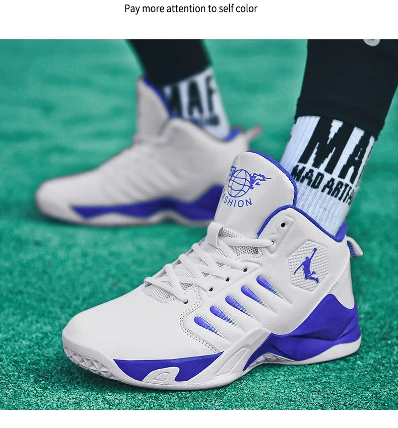 2024 Men Basketball Shoes Outdoor Sports Shoes Male Trendy Sneakers Wear Resistant Rubber Sole Basketball Shoes unisex 36-45