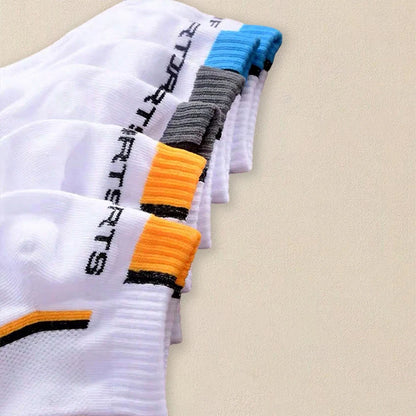 5 Pairs Men Summer Socks Trendy Fashionable Simple Versatile Men Ankle Socks Comfortable Lightweight Breathable Casual Socks.