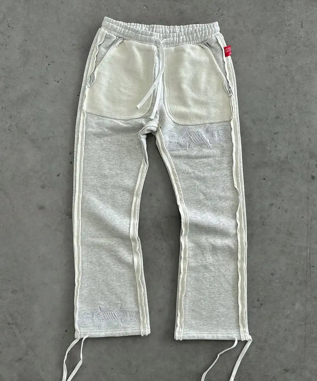 Y2k Tracksuit Men Letter Pattern Embroidered Pocket Patchwork Clothes for Men Harajuku Zipper Hoodies Sweatpants Two Piece Set.