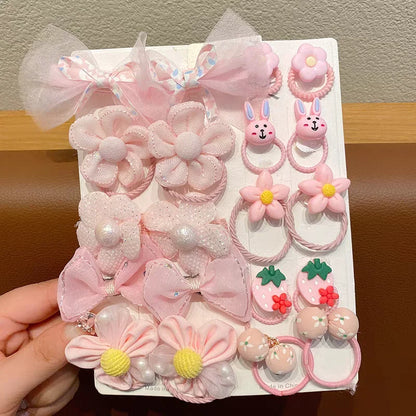 Flower Bow Tie Leather Band Headband Sweet Hair Accessories Baby Does Not Hurt Hair Lovely Headwear Hair Loop